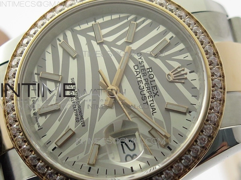 DateJust 36 SS RG 126281 BP 1:1 Best Edition Silver Gray Dial on Oyster Bracelet