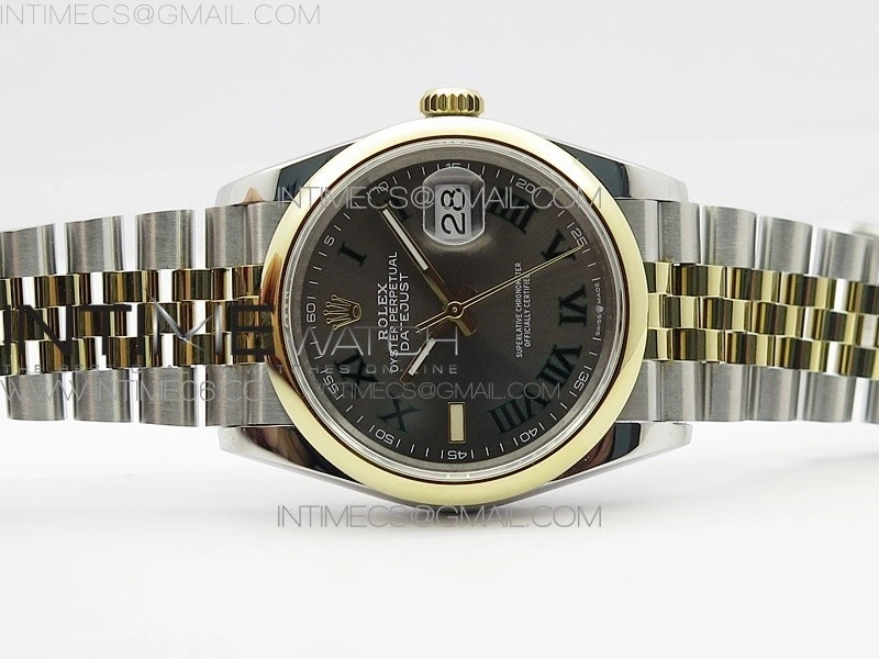 DateJust 36 SS YG 126203 JDF 1:1 Best Edition Gray Dial on Jubilee Bracelet