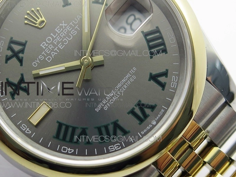 DateJust 36 SS YG 126203 JDF 1:1 Best Edition Gray Dial on Jubilee Bracelet