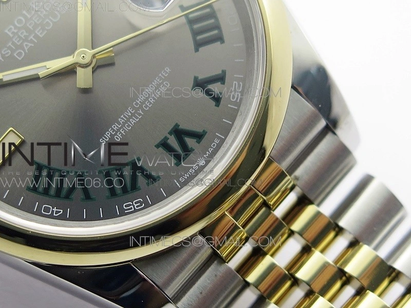 DateJust 36 SS YG 126203 JDF 1:1 Best Edition Gray Dial on Jubilee Bracelet