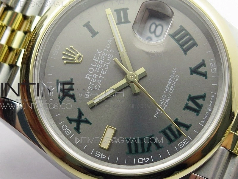 DateJust 36 SS YG 126203 JDF 1:1 Best Edition Gray Dial on Jubilee Bracelet