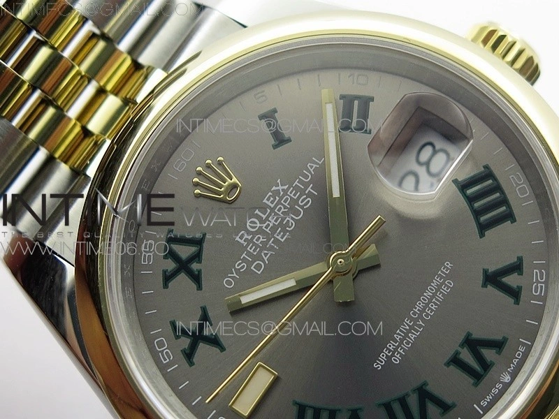 DateJust 36 SS YG 126203 JDF 1:1 Best Edition Gray Dial on Jubilee Bracelet