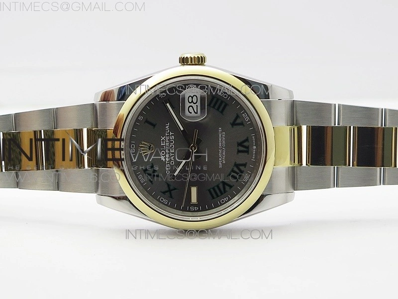 DateJust 36 SS YG 126203 JDF 1:1 Best Edition Gray Dial on Oyster Bracelet