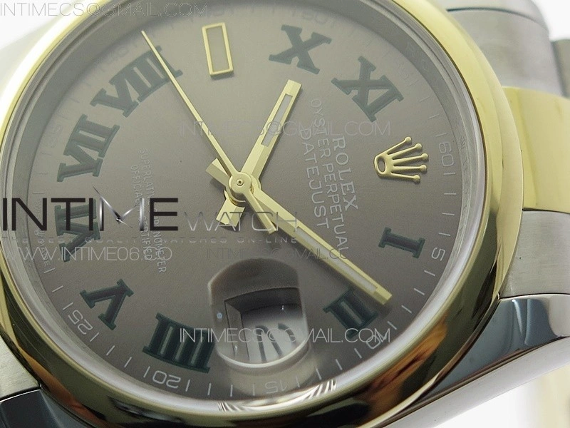 DateJust 36 SS YG 126203 JDF 1:1 Best Edition Gray Dial on Oyster Bracelet