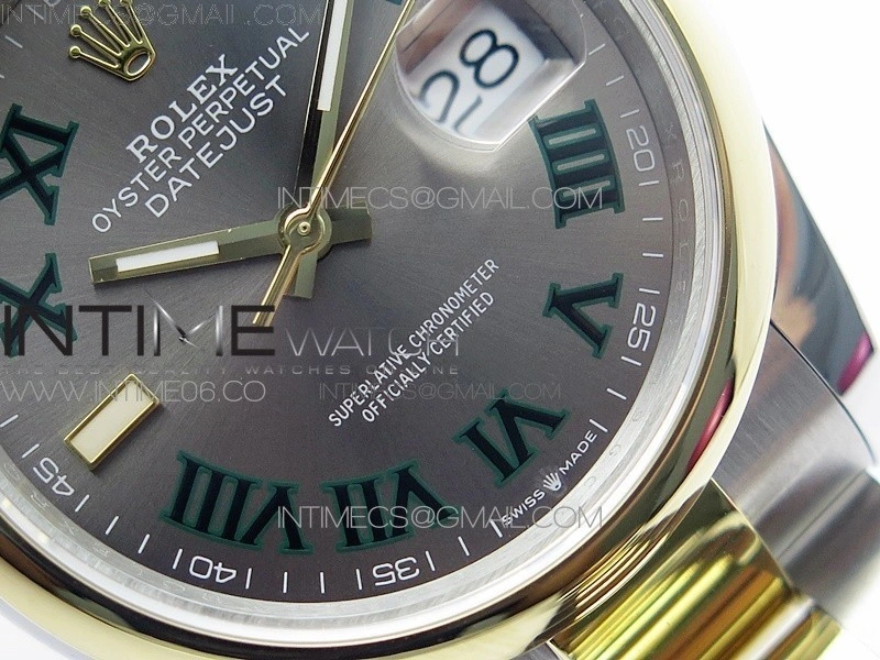 DateJust 36 SS YG 126203 JDF 1:1 Best Edition Gray Dial on Oyster Bracelet