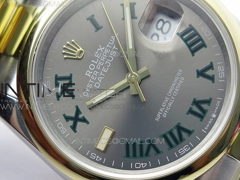 DateJust 36 SS YG 126203 JDF 1:1 Best Edition Gray Dial on Oyster Bracelet
