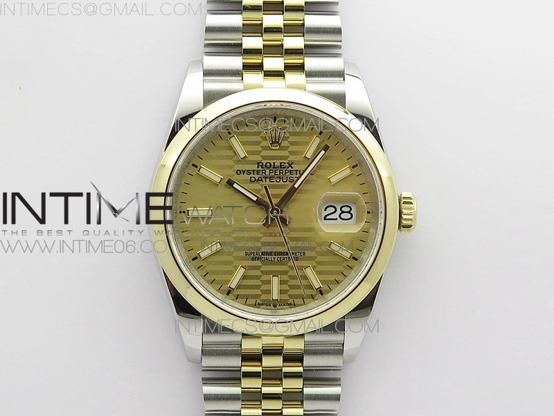 DateJust 36 SS YG 126203 JDF 1:1 Best Edition New YG Dial on Jubilee Bracelet