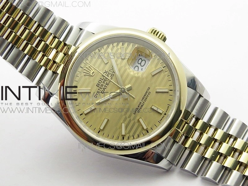 DateJust 36 SS YG 126203 JDF 1:1 Best Edition New YG Dial on Jubilee Bracelet