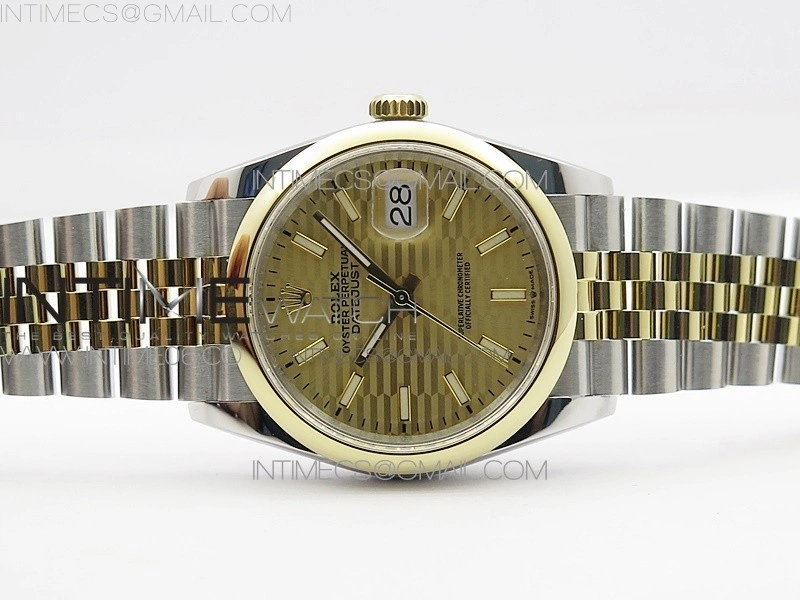 DateJust 36 SS YG 126203 JDF 1:1 Best Edition New YG Dial on Jubilee Bracelet