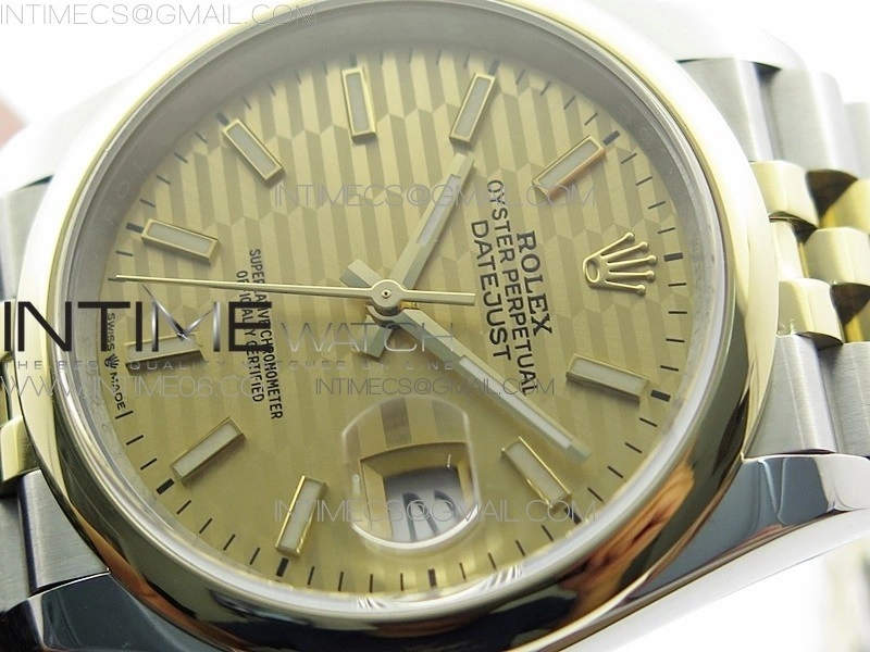 DateJust 36 SS YG 126203 JDF 1:1 Best Edition New YG Dial on Jubilee Bracelet