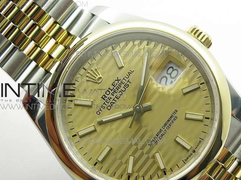 DateJust 36 SS YG 126203 JDF 1:1 Best Edition New YG Dial on Jubilee Bracelet