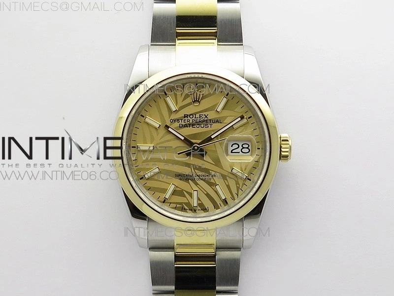 DateJust 36 SS YG 126203 JDF 1:1 Best Edition New YG Dial on Oyster Bracelet