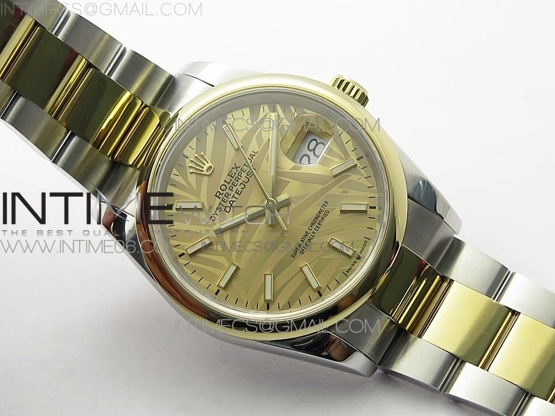 DateJust 36 SS YG 126203 JDF 1:1 Best Edition New YG Dial on Oyster Bracelet