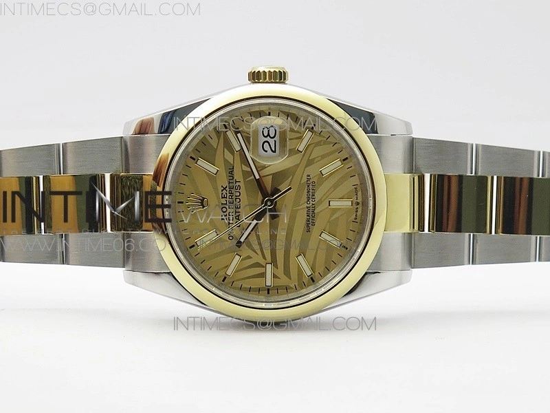 DateJust 36 SS YG 126203 JDF 1:1 Best Edition New YG Dial on Oyster Bracelet