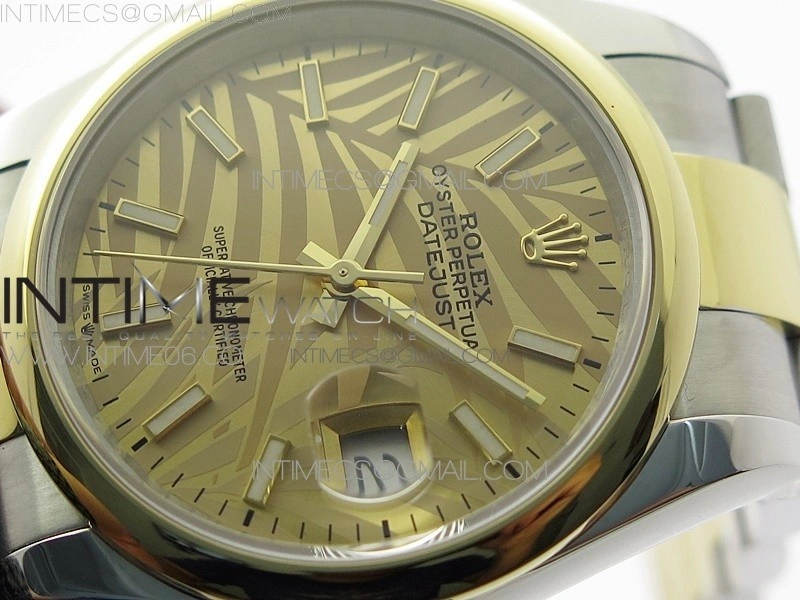 DateJust 36 SS YG 126203 JDF 1:1 Best Edition New YG Dial on Oyster Bracelet