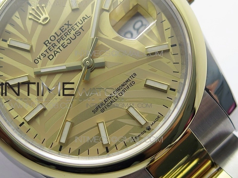 DateJust 36 SS YG 126203 JDF 1:1 Best Edition New YG Dial on Oyster Bracelet