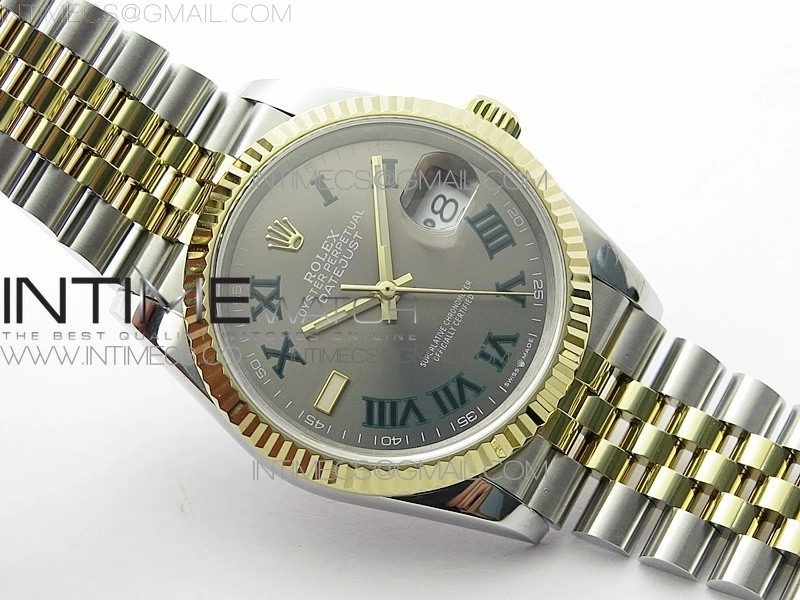 DateJust 36 SS YG 126233 JDF 1:1 Best Edition Gray Dial on Jubilee Bracelet