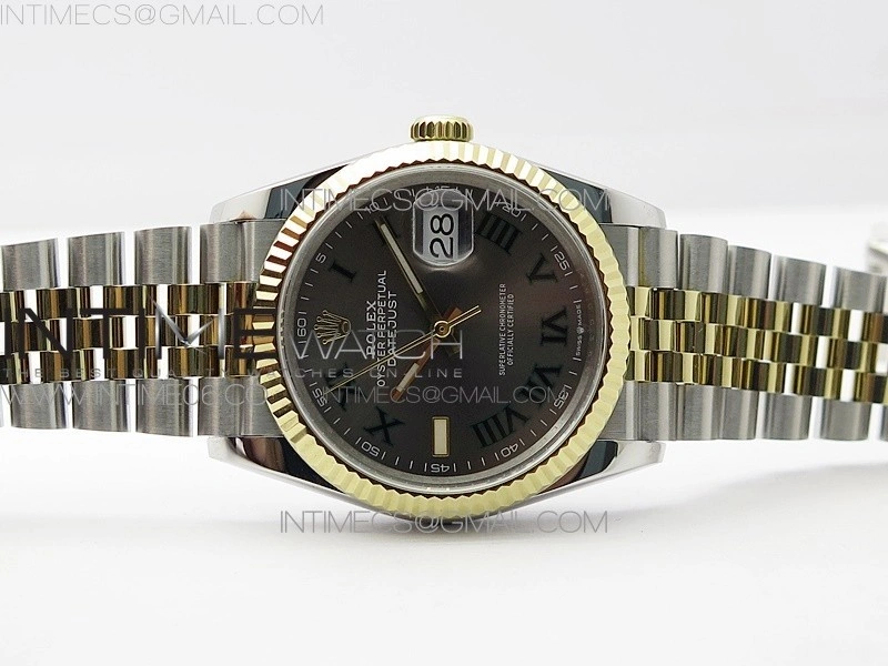 DateJust 36 SS YG 126233 JDF 1:1 Best Edition Gray Dial on Jubilee Bracelet