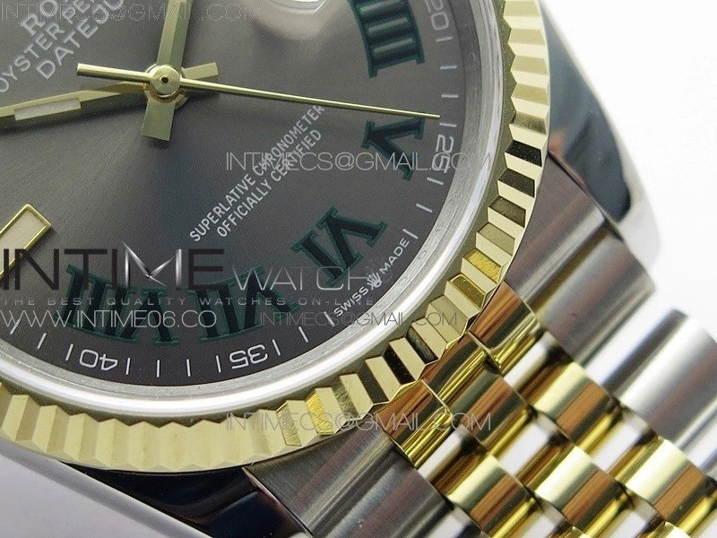 DateJust 36 SS YG 126233 JDF 1:1 Best Edition Gray Dial on Jubilee Bracelet