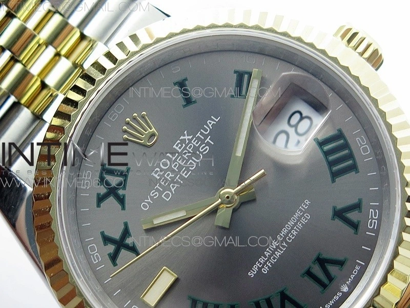 DateJust 36 SS YG 126233 JDF 1:1 Best Edition Gray Dial on Jubilee Bracelet