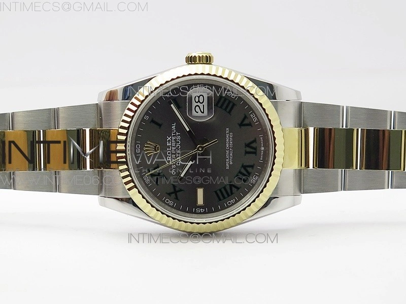 DateJust 36 SS YG 126233 JDF 1:1 Best Edition Gray Dial on Oyster Bracelet