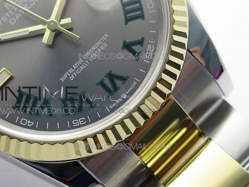 DateJust 36 SS YG 126233 JDF 1:1 Best Edition Gray Dial on Oyster Bracelet