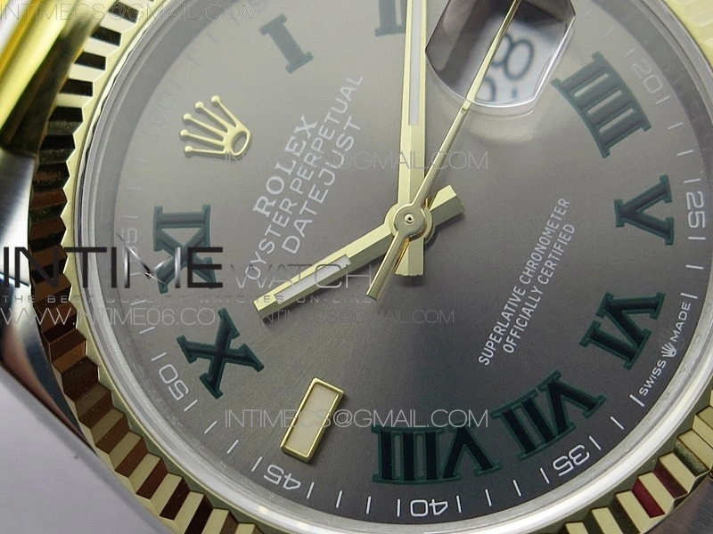 DateJust 36 SS YG 126233 JDF 1:1 Best Edition Gray Dial on Oyster Bracelet