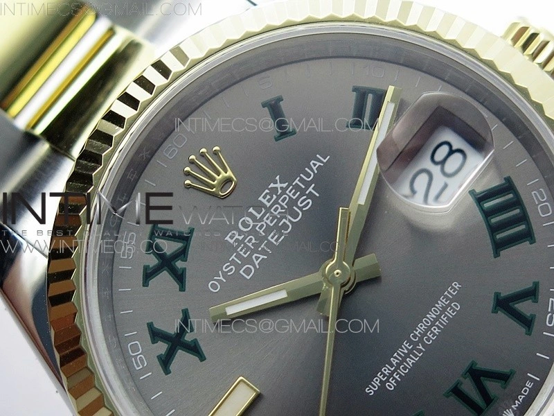 DateJust 36 SS YG 126233 JDF 1:1 Best Edition Gray Dial on Oyster Bracelet