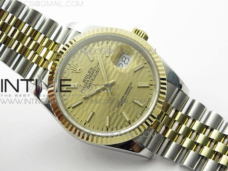 DateJust 36 SS YG 126233 JDF 1:1 Best Edition New YG Dial on Jubilee Bracelet