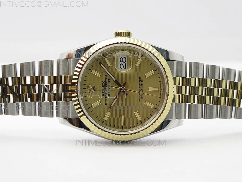 DateJust 36 SS YG 126233 JDF 1:1 Best Edition New YG Dial on Jubilee Bracelet