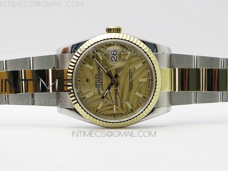 DateJust 36 SS YG 126233 JDF 1:1 Best Edition New YG Dial on Oyster Bracelet