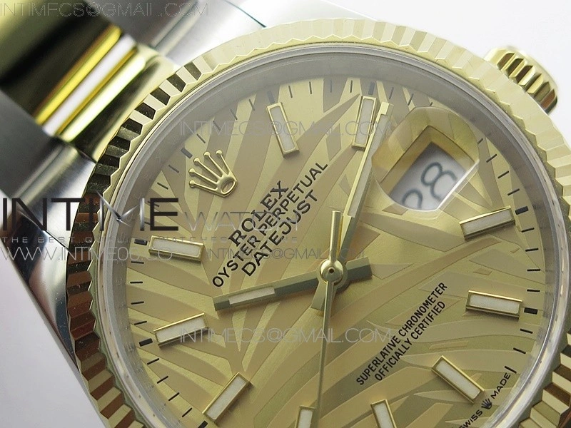 DateJust 36 SS YG 126233 JDF 1:1 Best Edition New YG Dial on Oyster Bracelet