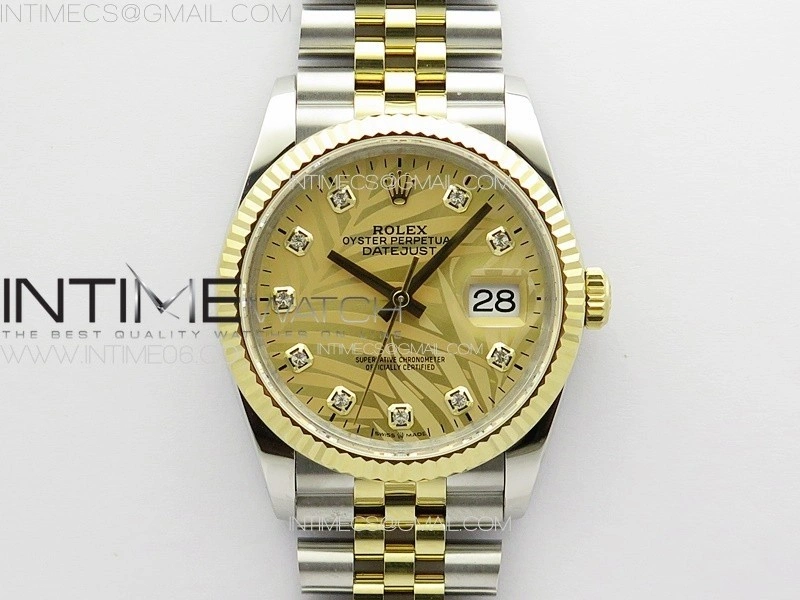 DateJust 36 SS YG 126234 JDF 1:1 Best Edition New YG Dial on Jubilee SS YG Bracelet