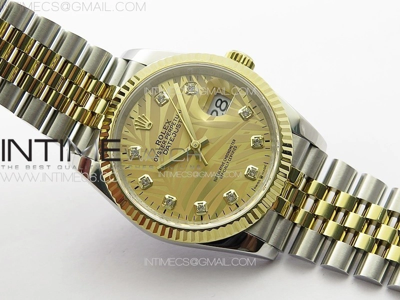 DateJust 36 SS YG 126234 JDF 1:1 Best Edition New YG Dial on Jubilee SS YG Bracelet