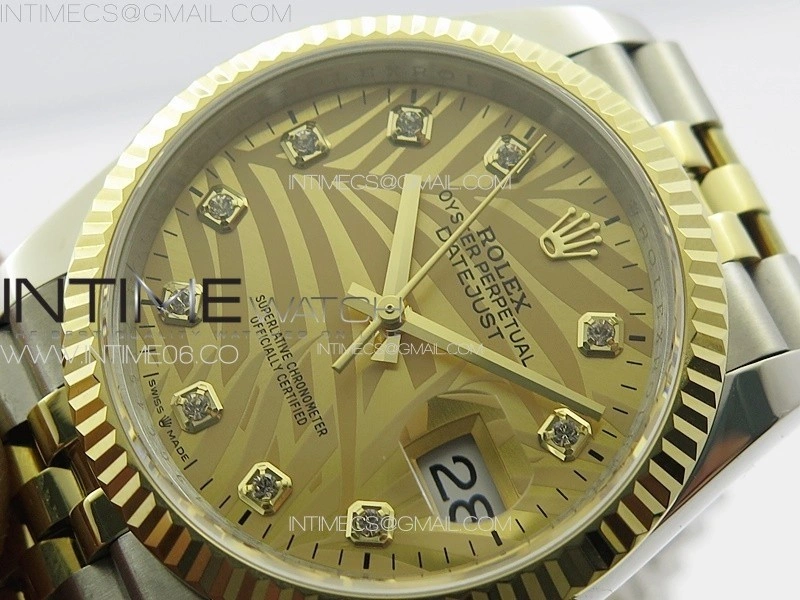 DateJust 36 SS YG 126234 JDF 1:1 Best Edition New YG Dial on Jubilee SS YG Bracelet