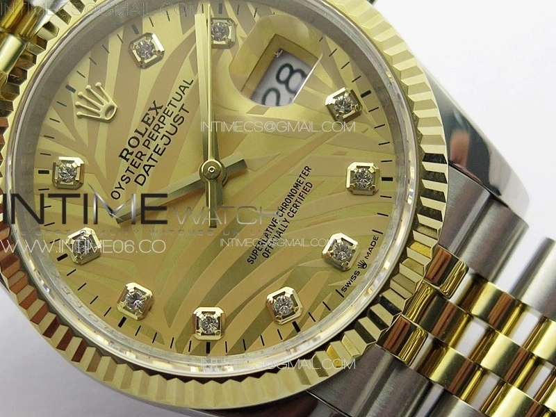 DateJust 36 SS YG 126234 JDF 1:1 Best Edition New YG Dial on Jubilee SS YG Bracelet