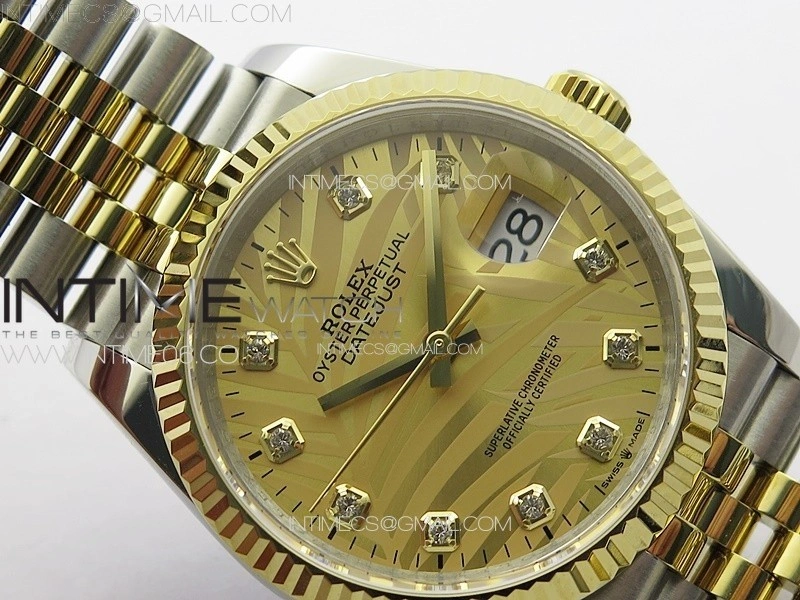 DateJust 36 SS YG 126234 JDF 1:1 Best Edition New YG Dial on Jubilee SS YG Bracelet