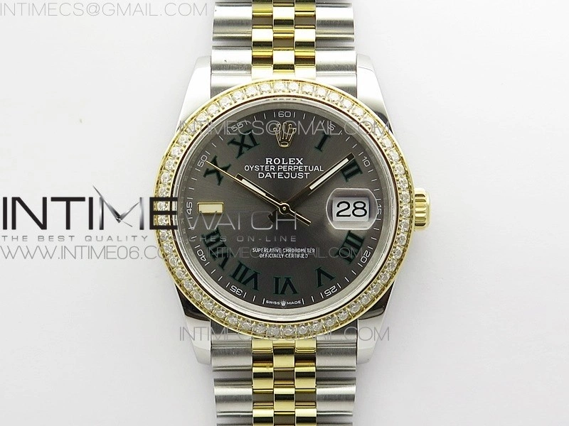 DateJust 36 SS YG 126283 JDF 1:1 Best Edition Gray Dial on Jubilee Bracelet