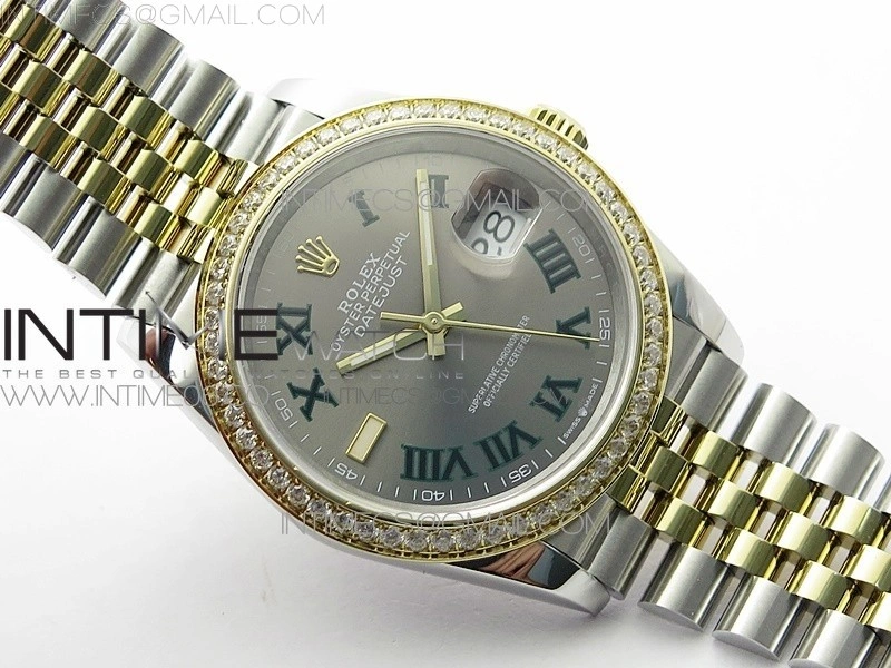 DateJust 36 SS YG 126283 JDF 1:1 Best Edition Gray Dial on Jubilee Bracelet