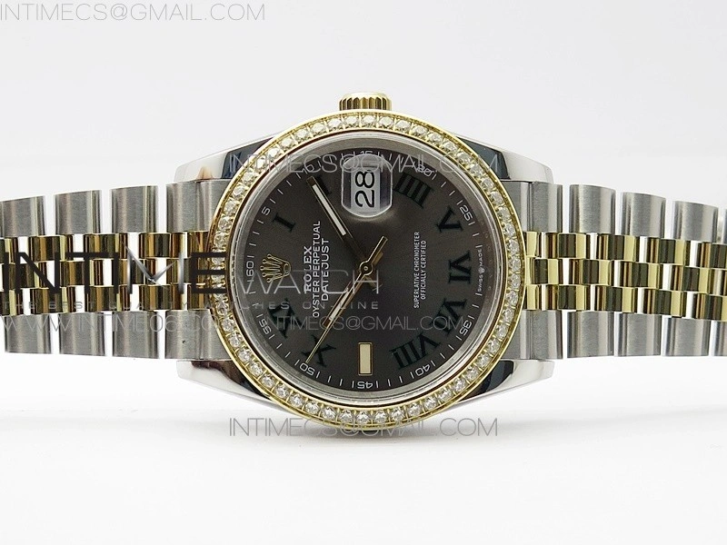 DateJust 36 SS YG 126283 JDF 1:1 Best Edition Gray Dial on Jubilee Bracelet