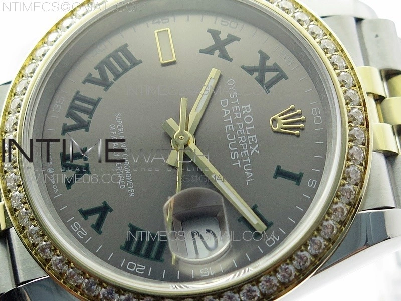 DateJust 36 SS YG 126283 JDF 1:1 Best Edition Gray Dial on Jubilee Bracelet