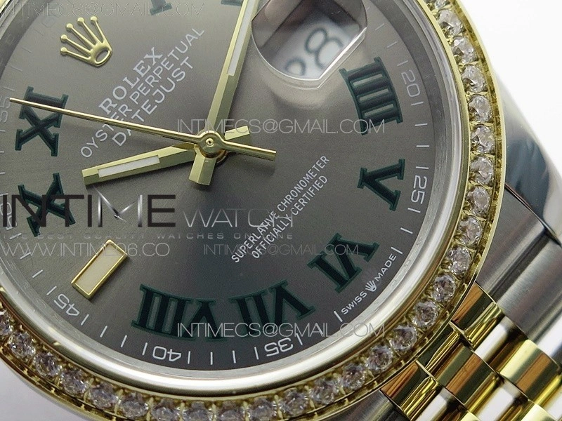 DateJust 36 SS YG 126283 JDF 1:1 Best Edition Gray Dial on Jubilee Bracelet