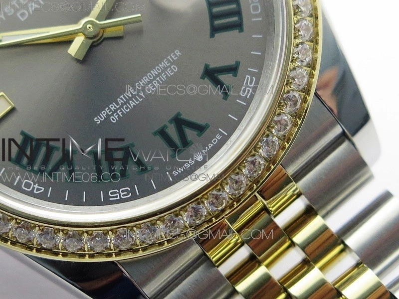 DateJust 36 SS YG 126283 JDF 1:1 Best Edition Gray Dial on Jubilee Bracelet