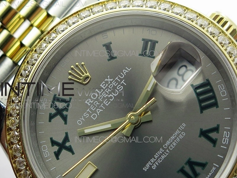 DateJust 36 SS YG 126283 JDF 1:1 Best Edition Gray Dial on Jubilee Bracelet