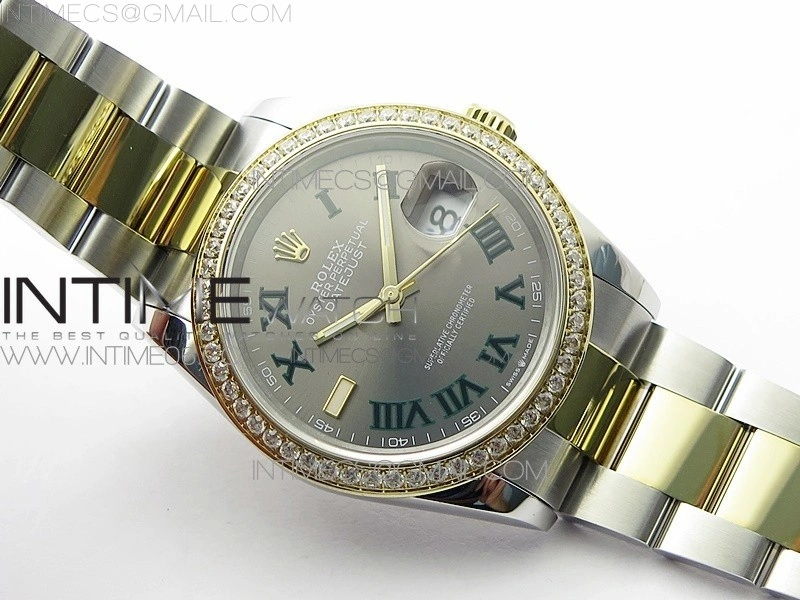 DateJust 36 SS YG 126283 JDF 1:1 Best Edition Gray Dial on Oyster Bracelet