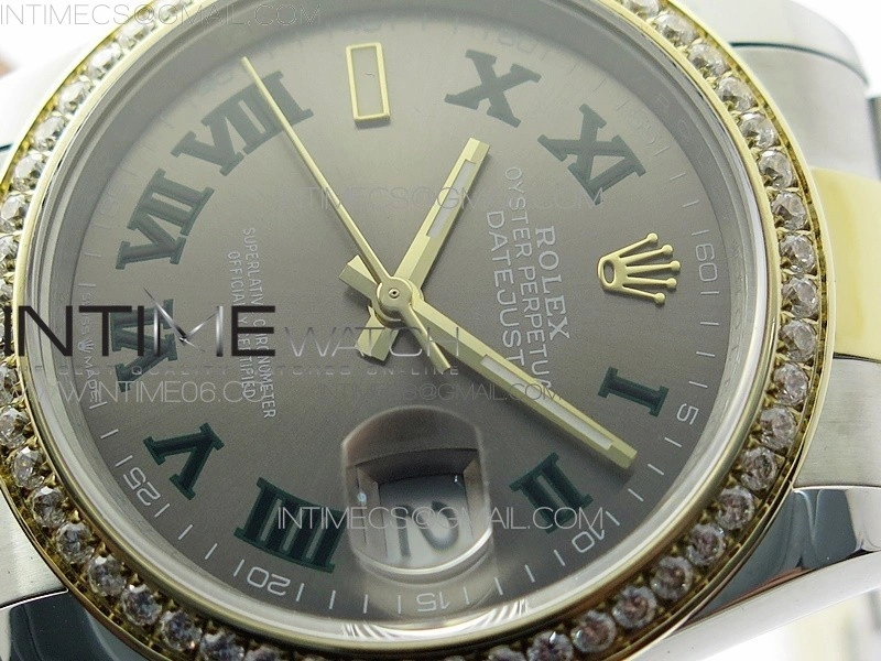 DateJust 36 SS YG 126283 JDF 1:1 Best Edition Gray Dial on Oyster Bracelet