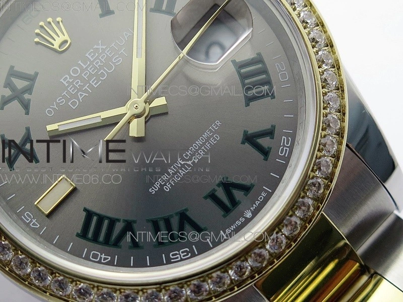 DateJust 36 SS YG 126283 JDF 1:1 Best Edition Gray Dial on Oyster Bracelet