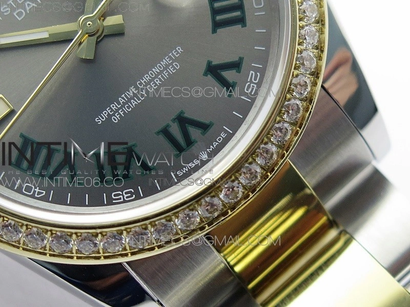 DateJust 36 SS YG 126283 JDF 1:1 Best Edition Gray Dial on Oyster Bracelet