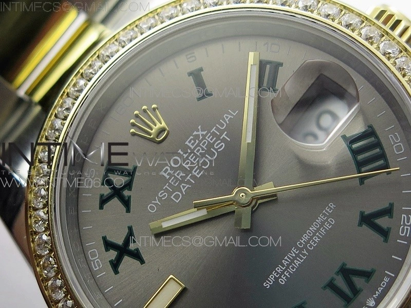 DateJust 36 SS YG 126283 JDF 1:1 Best Edition Gray Dial on Oyster Bracelet