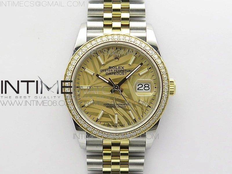 DateJust 36 SS YG 126283 JDF 1:1 Best Edition New YG Dial on Jubilee Bracelet